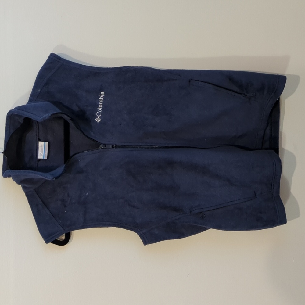 EUC Columbia Navy fleece vest